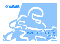 Yamaha MT-03 - Owners manual 2006 EN